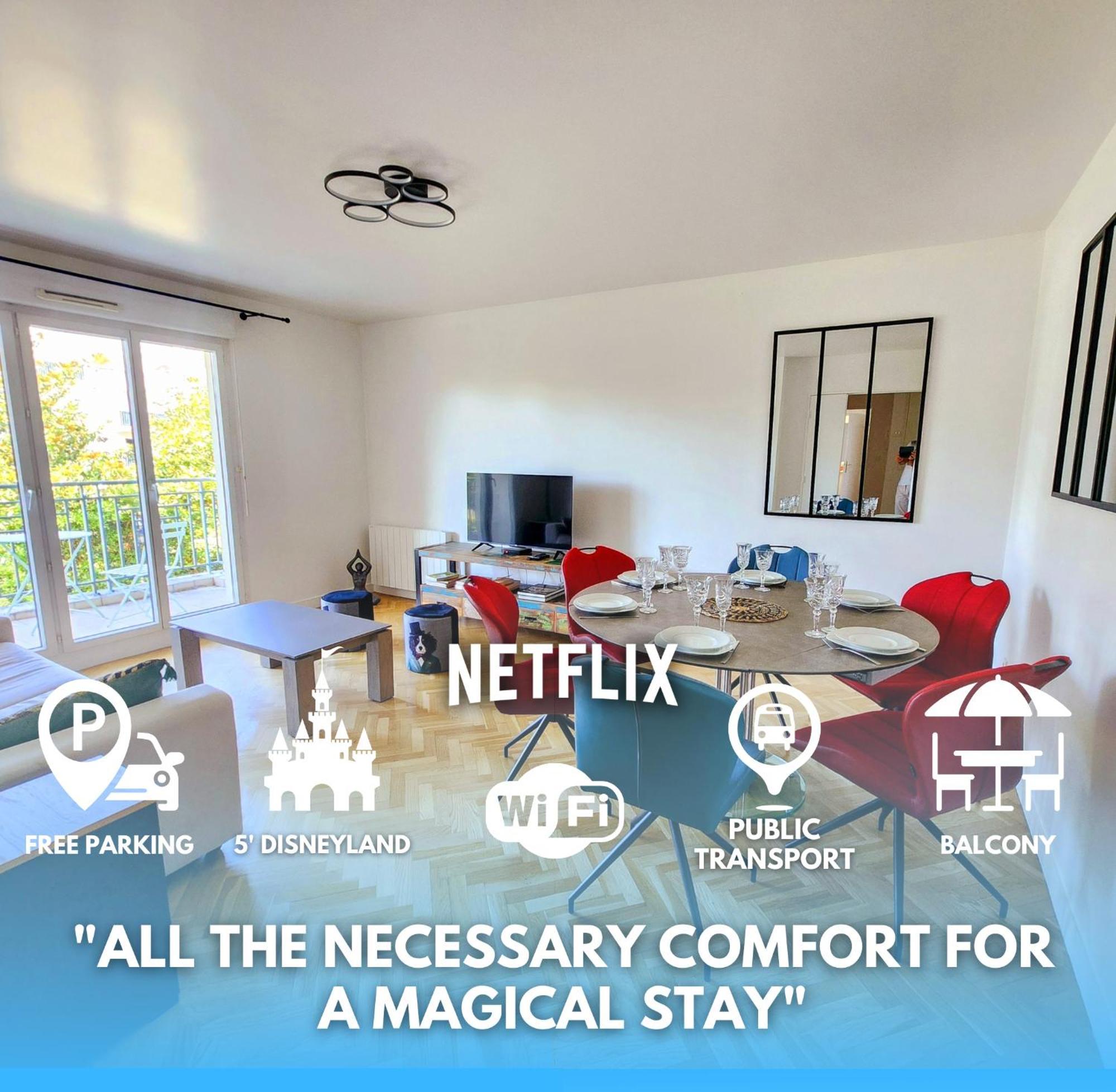 5' Disneyland Cozy Appartment Montevrain Exterior photo